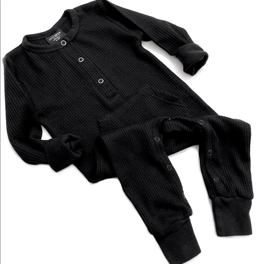 Little Bipsy thermal romper 3-6 months black